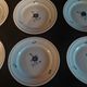 Series of six flat plates Moulin des loups Orchies model Prisca 50s