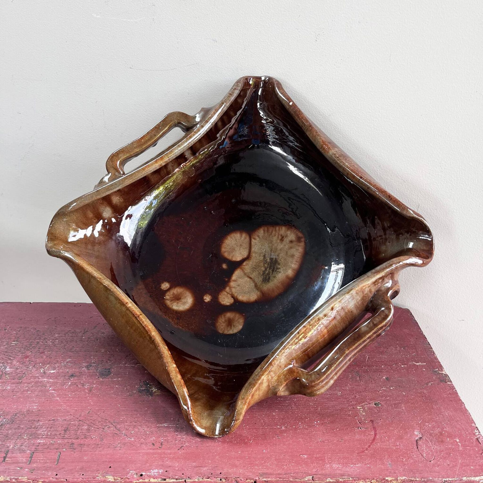 Coupe en poterie vernissée Meyssac
