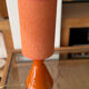 Lampe opaline diabolo orange