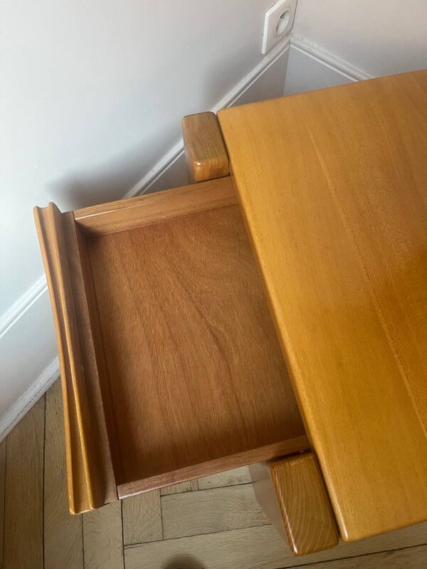 Table de chevet en orme style maison regain