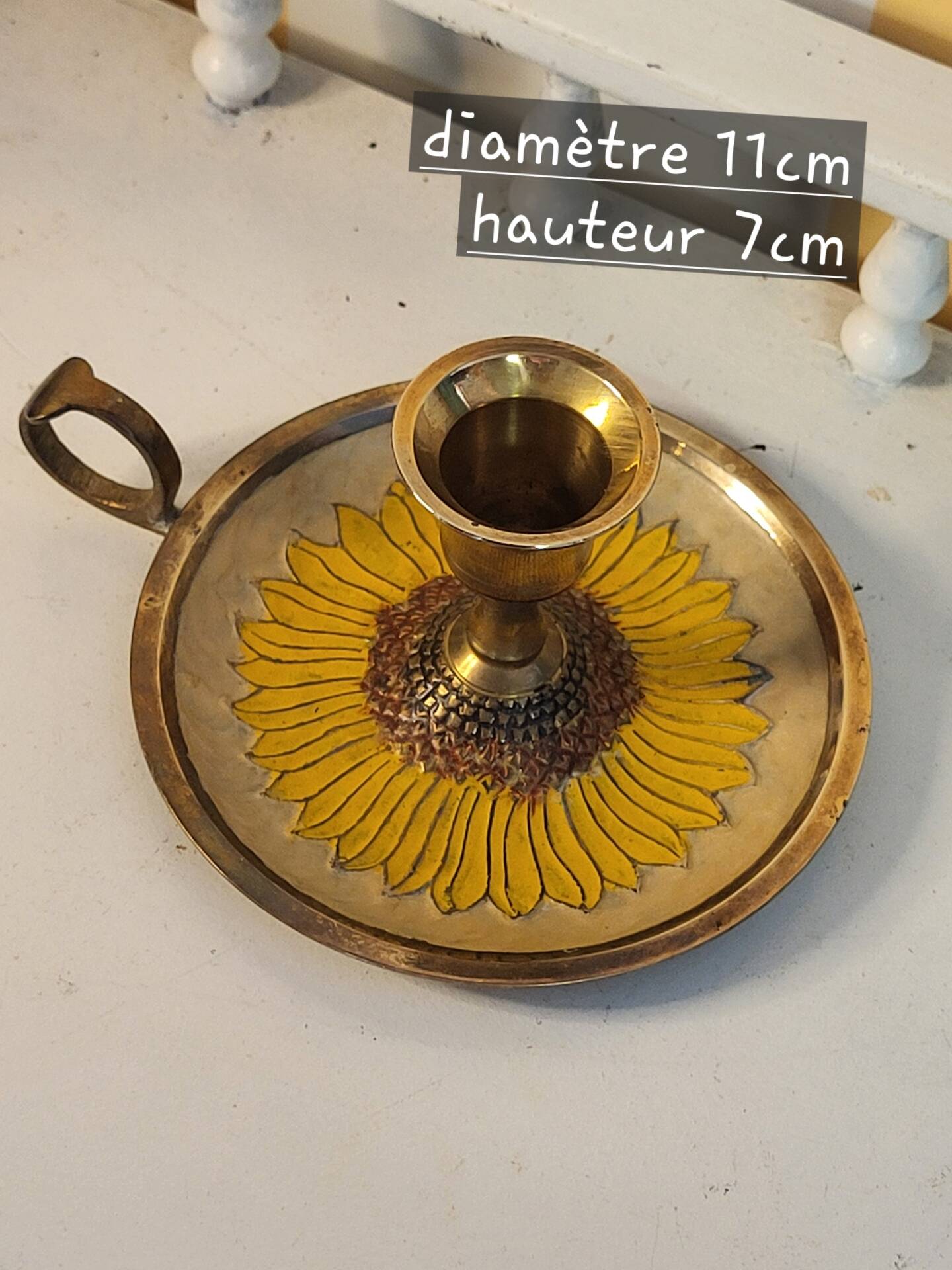 Sunflower candle holders