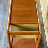 60s 70s teak table side table newspaper stand Danish Design Denmark
