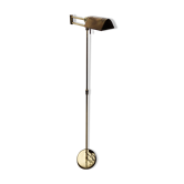 Vintage brass e-reader floor lamp