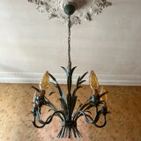 Vintage ear of wheat chandelier