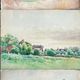 Painting Set of 3 watercolors Normandy Brittany Landscape Marine Ad. Cassagne