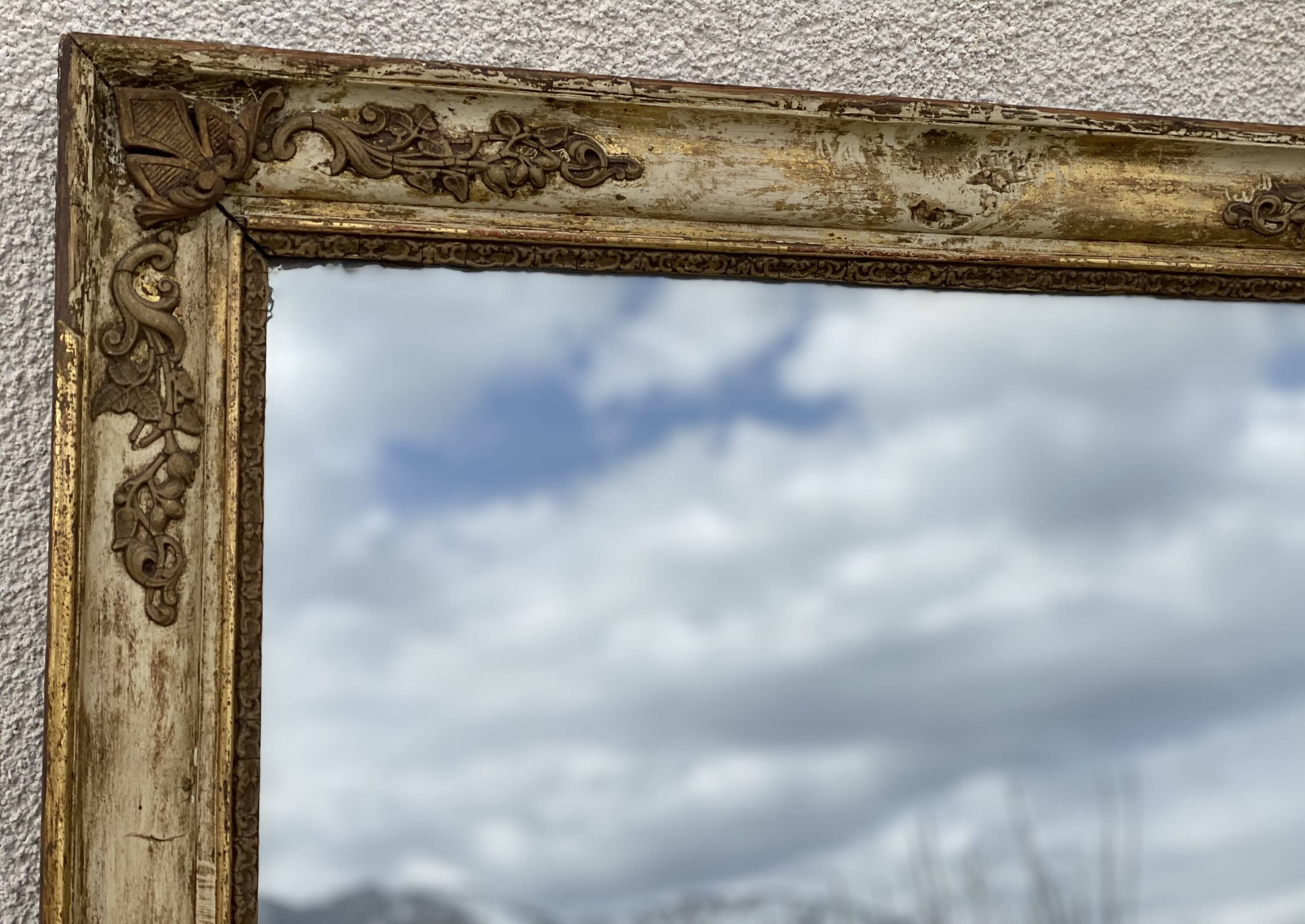 Large vintage decorative mirror