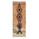 Tapis couloir marocain Boujad beige 75 x 280 cm