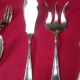 Silver metal fish service ercuis- model contours victoria