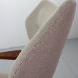 Danish adjustable wingback lounge chair in teak by Ib Kofod Larsen