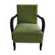 Art deco green, armchair, circa 1920s