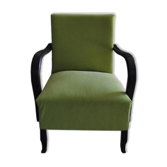 Art deco green, armchair, circa 1920s
