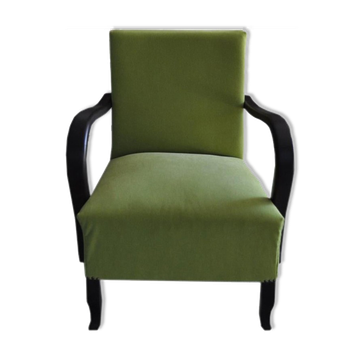 Art deco green, armchair, circa 1920s