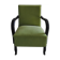 Art deco green, armchair, circa 1920s