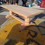 Solid oak monastery table