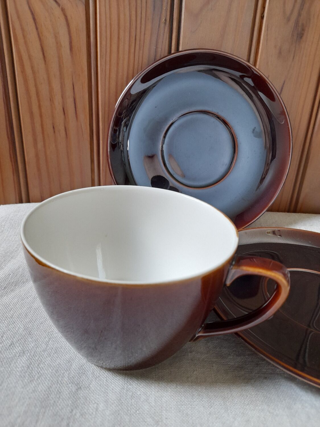 Breakfast cup and 2 subcups, Villeroy & Boch, Luxembourg model