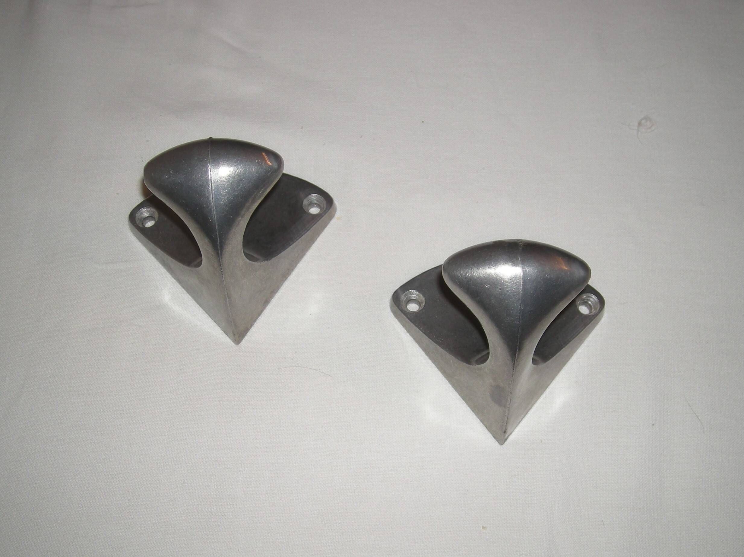 pair of industrial coat racks from the 1950s