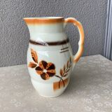 Digoin style art deco pitcher