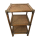 Side table in cane wood and bamboo