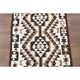 Vintage Turkish Oushak Handmade Wool Cotton White Runner Rug 100x334