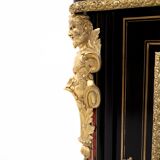Antique Boulle chest of drawers from the mid-19th century, France.