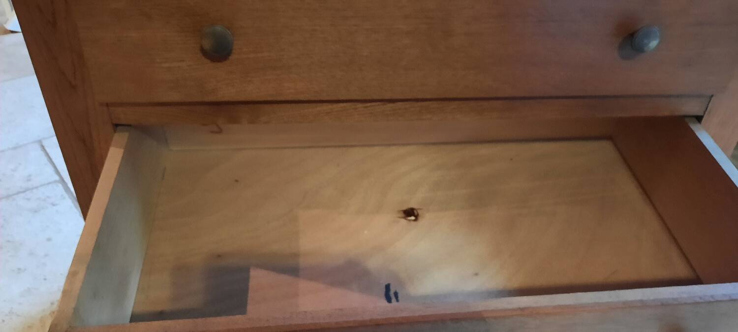 Secretary chest of drawers