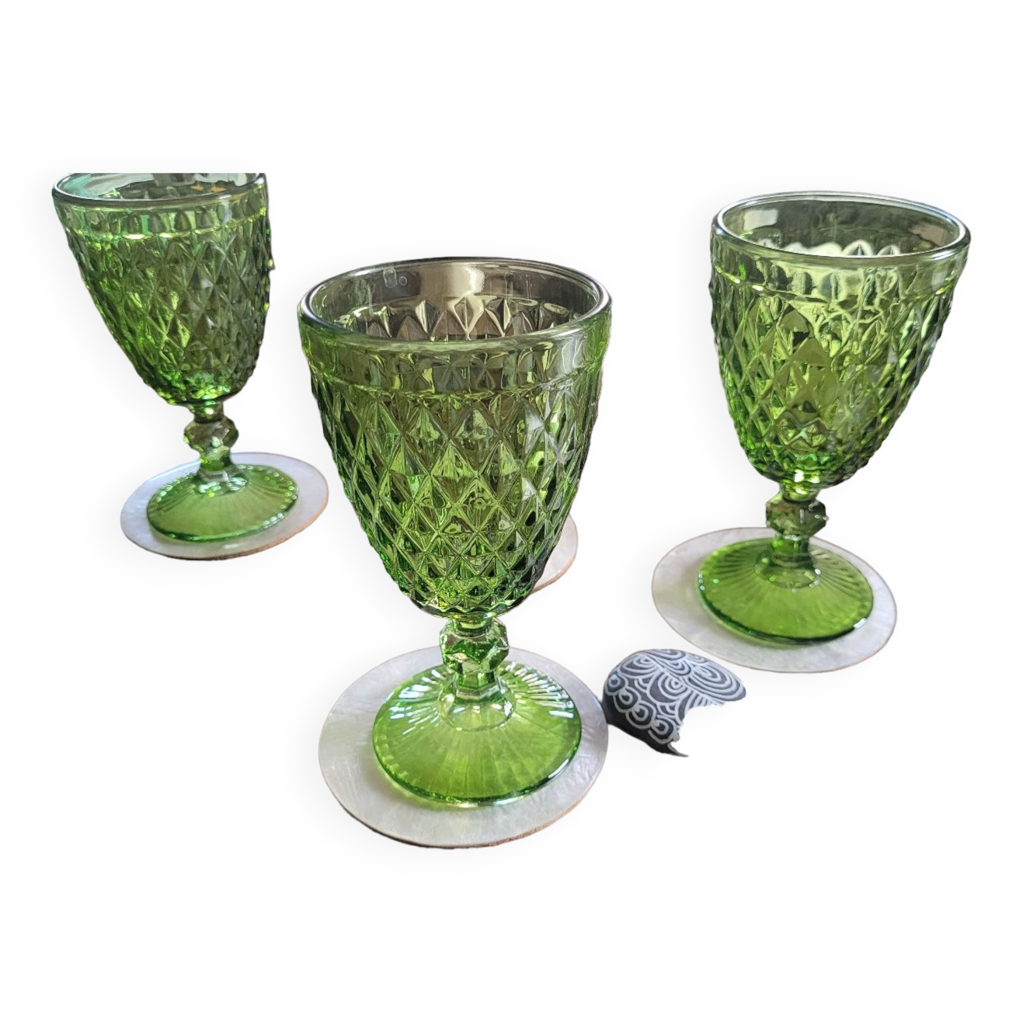 70's mother-of-pearl coaster