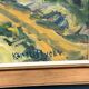 Swedish Oil on Canvas "Landskap" by Kersti Flyckt, Vintage & Framed 59×43cm