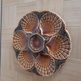 4 seashell plates Sarreguemines