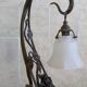 Art Nouveau wrought iron lamp
