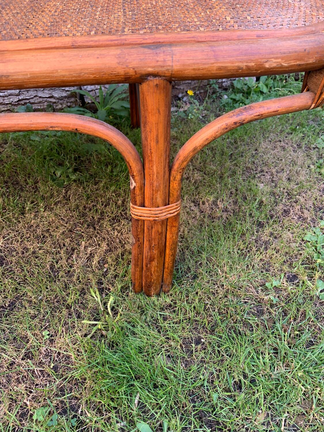 Rattan coffee table