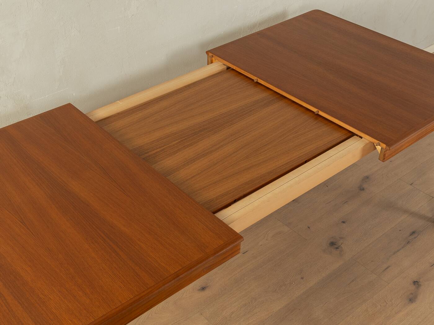 Rare extendable teak dining table by H.W. Klein for Bramin (1960s)