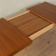 Rare extendable teak dining table by H.W. Klein for Bramin (1960s)