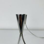 Bougeoir inox triple, vintage