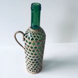 Decorative bottle with wicker