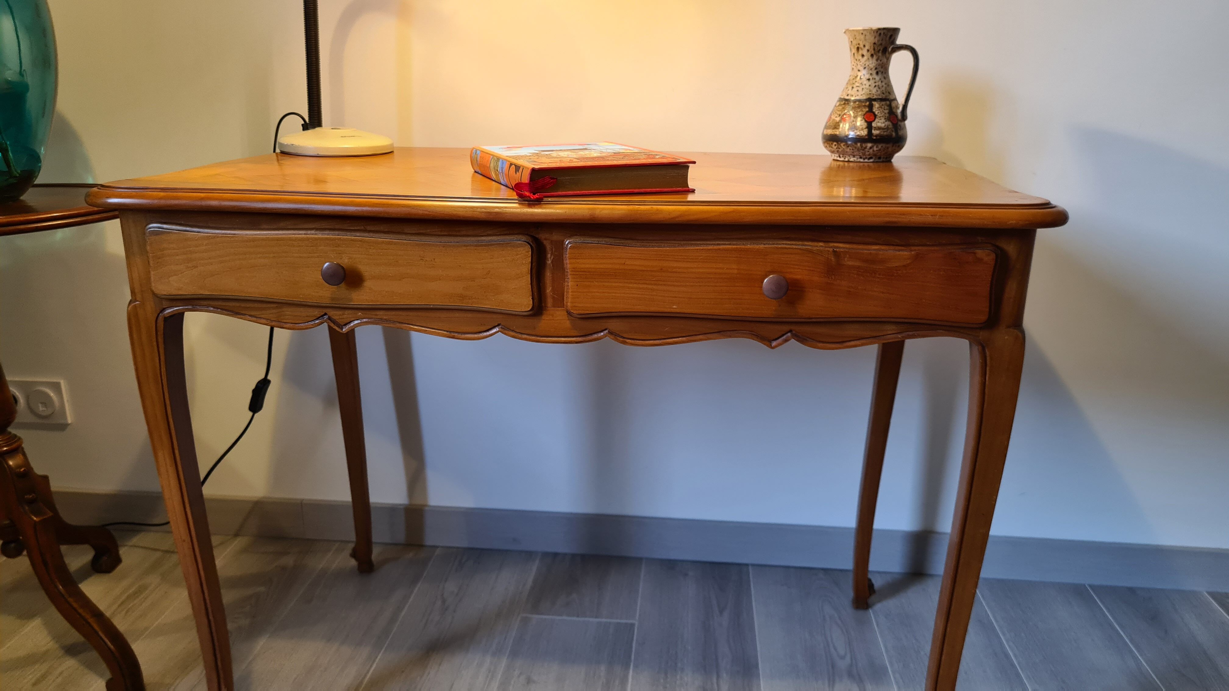 Louis XV style beech desk