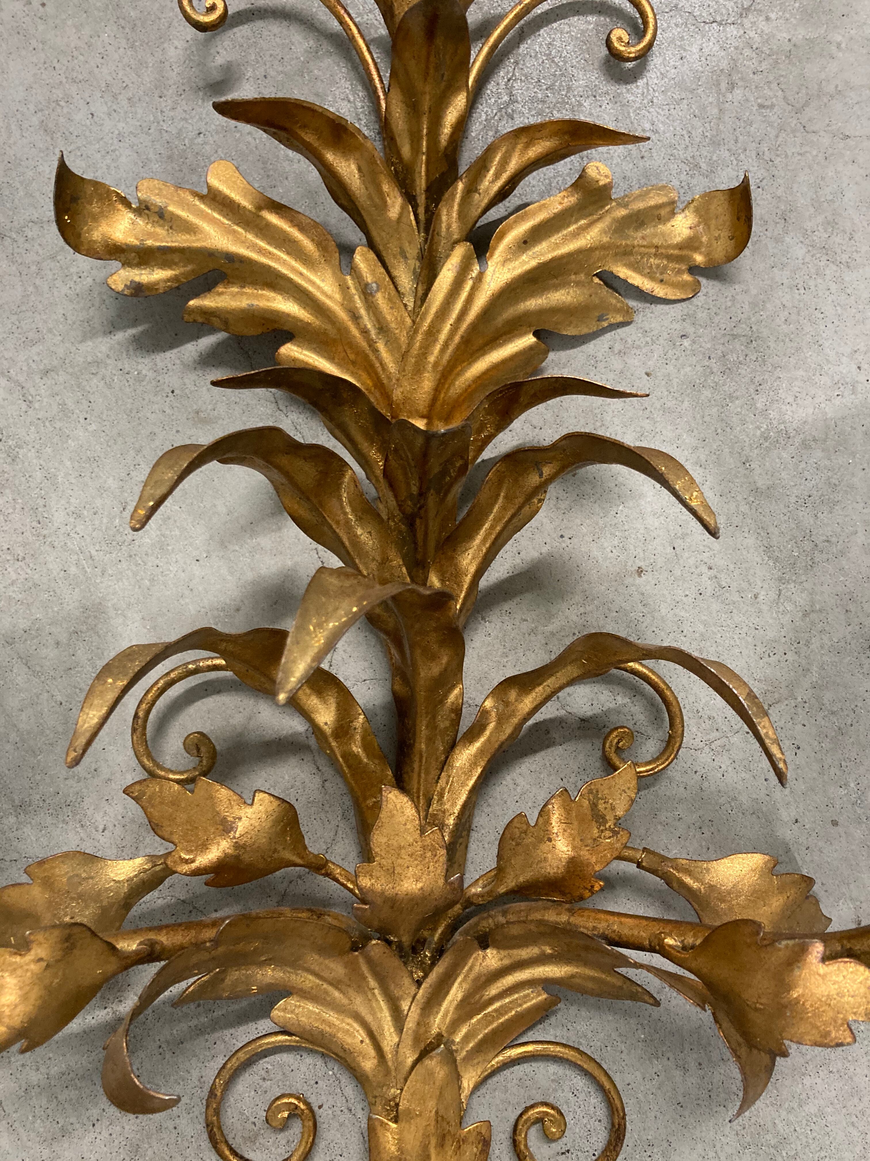 Pair of Florentine wall sconces