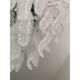 Contemporary leaflets murano glass chandelier in vintage style