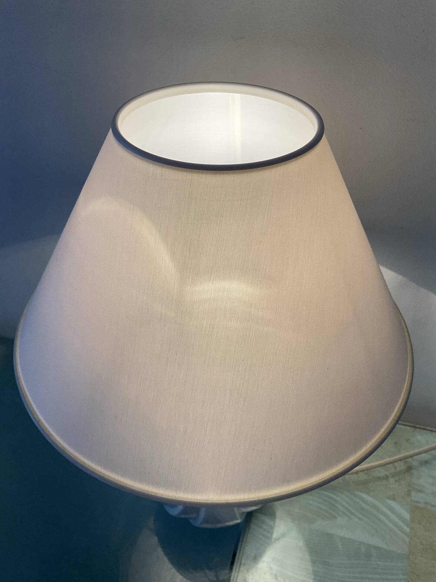 Lampe vintage années 70 en céramique émaillée 