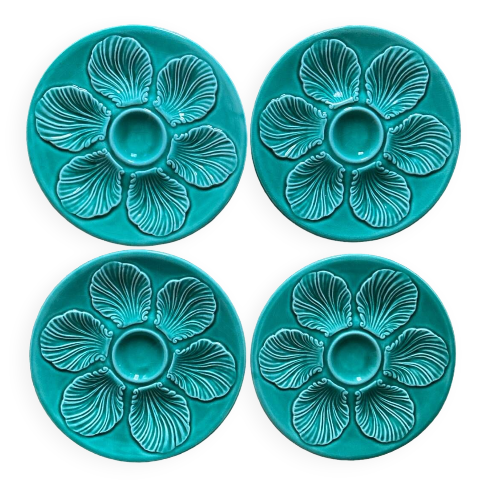 Barbotine plates for shellfish