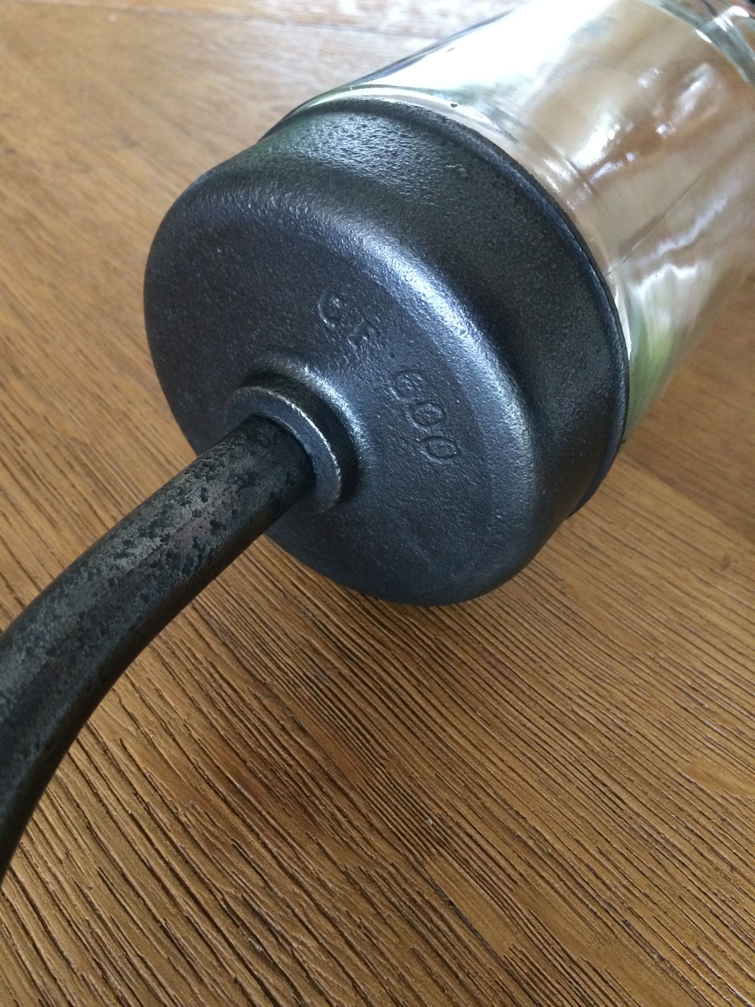 Industrial swan collar sconce