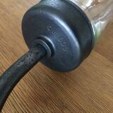 Industrial swan collar sconce