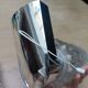 Pair of chrome Space Age wall lights