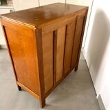 Vintage oak chest of drawers with 4 drawers, 1950s