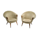 Paire de fauteuils cocktails vintage, années 1960
