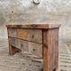Antique workbench, chest of drawers, side table, bathroom furniture, 19th century