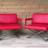 Paire de fauteuils Poltrona Frau