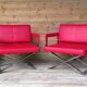 Paire de fauteuils Poltrona Frau