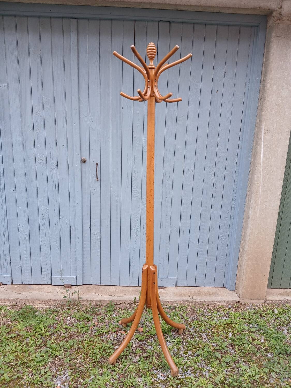 Antique parrot coat rack