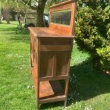 Antique solid wood sideboard with mirror — Art Nouveau style
