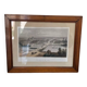 Lithographie encadrée deroy vue générale de tours prise à vol d'oiseau imp lemer